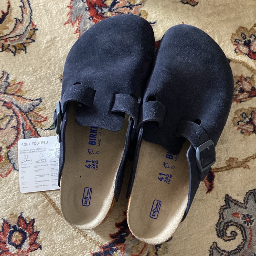 Birkenstock NWT Boston midnight blue women’s size 41
